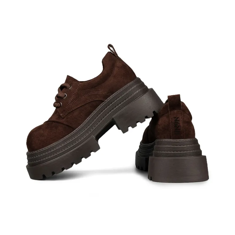 N6N8 Casual Single Shoes Chunky Heel Women's-2