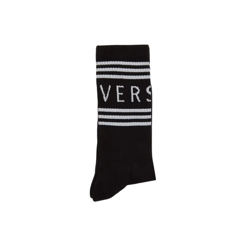 VERSACE Logo Socks 'Black'-1