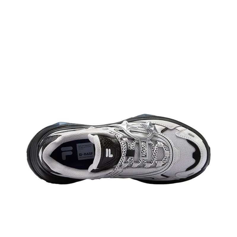 FILA FUSION BIANCO III Bianco 3 Cushioning Low-Top Chunky Sneakers Women's Gray Black-2