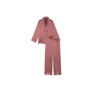 Victoria's Secret Pajama Set Women's Deep Rose Pink
