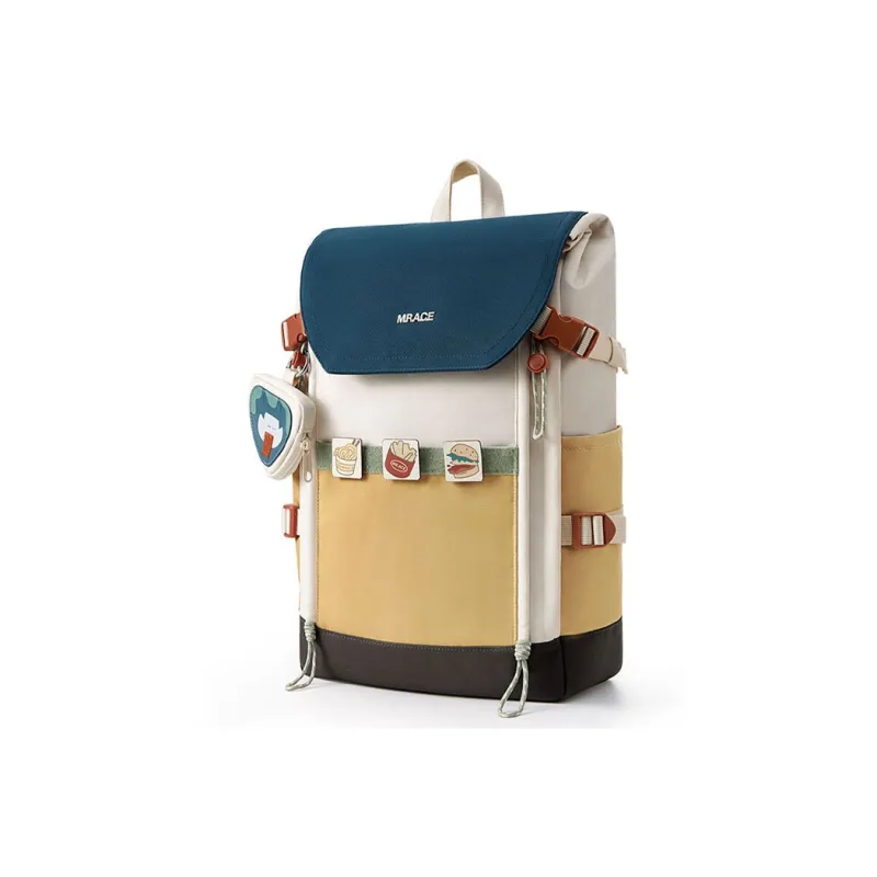 MR.ACE HOMME Fabric Laptop Backpack Tubas Unisex Dusk Blue-1