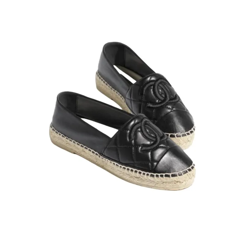 CHANEL Espadrilles Women's Black-2