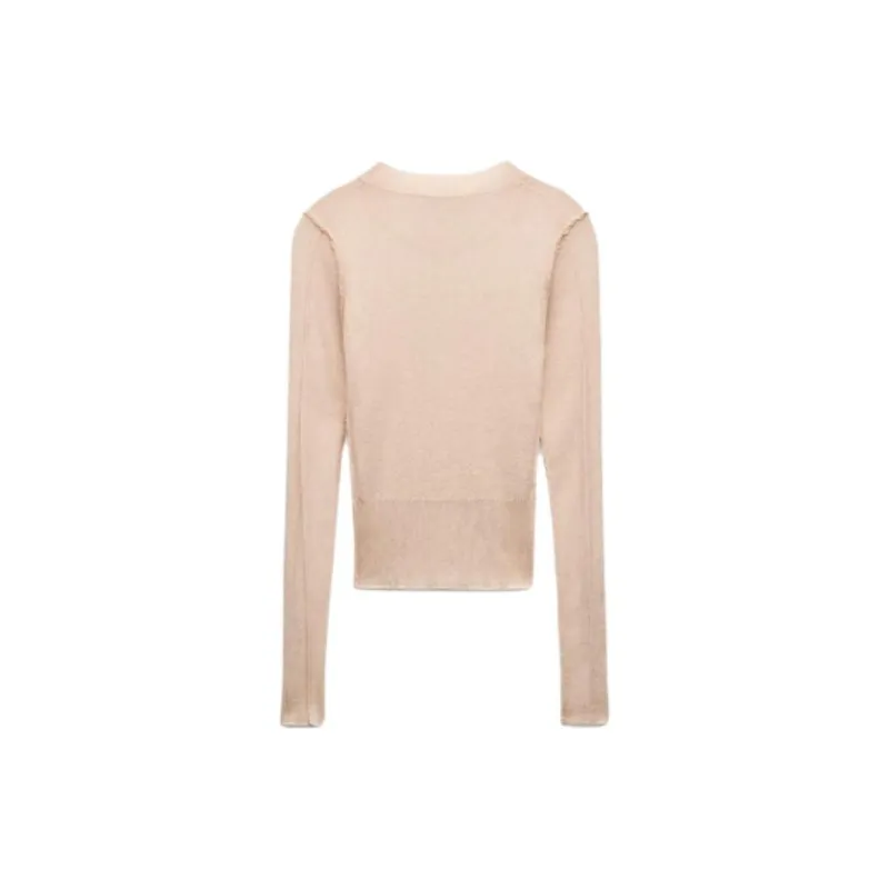 And Wander X ZARA And Wander Collaboration Knitwear Women's Light Pink-1