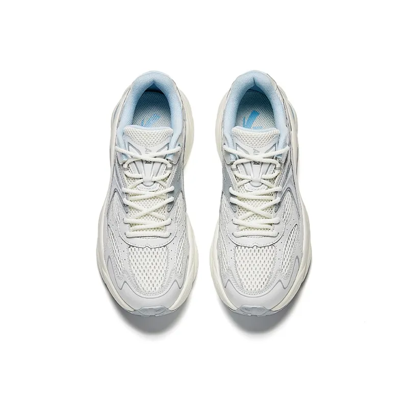 Anta Slip-Resistant Breathable Low-Top Casual Shoes Women's Blue White-2