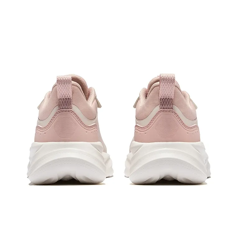 Erke Lightweight Rebound Low-Top Casual Running Shoes Women's Pink Brush Gray Clay Pink-3