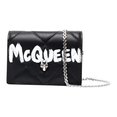 Alexander McQueen Leather Crossbody Bag Women's Black