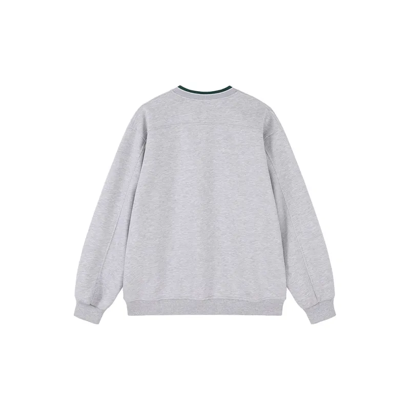 MATCHA STORY College Series Sweatshirt Unisex Light Gray-1