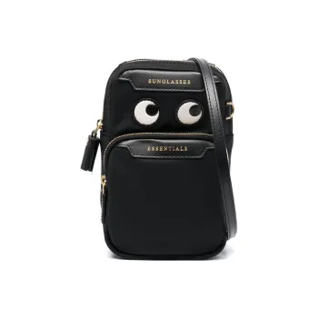 Anya Hindmarch Recycled Nylon Shoulder Bag, Crossbody Bag Women's Black