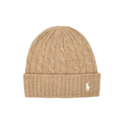 Polo Ralph Lauren Logo Embroidered Cable-Knit Beanie