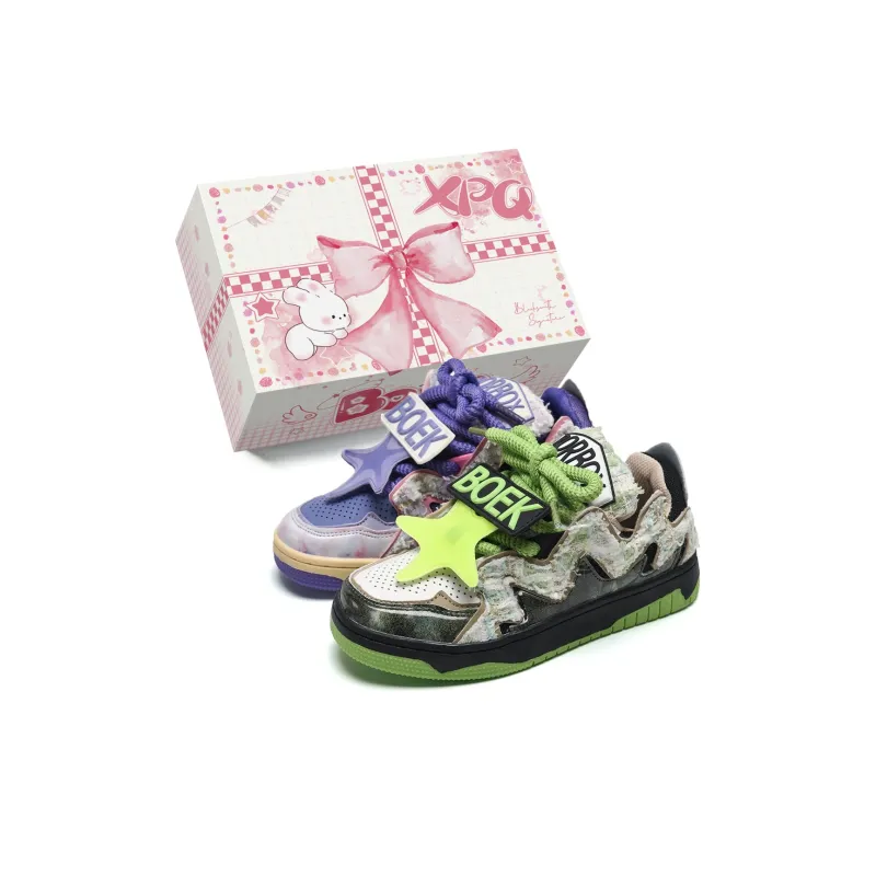 XPQ Coverage Anti-Slip And Wear-Resistant Low-Top Skateboard Shoes Unisex-20