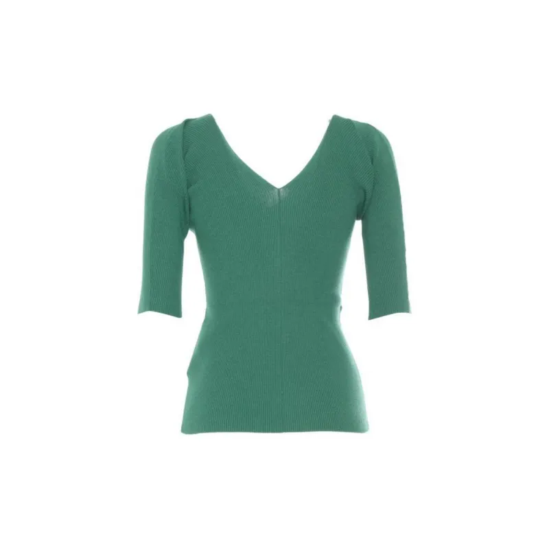 WEEKEND MaxMara V Neck Half Sleeved Jumper-1
