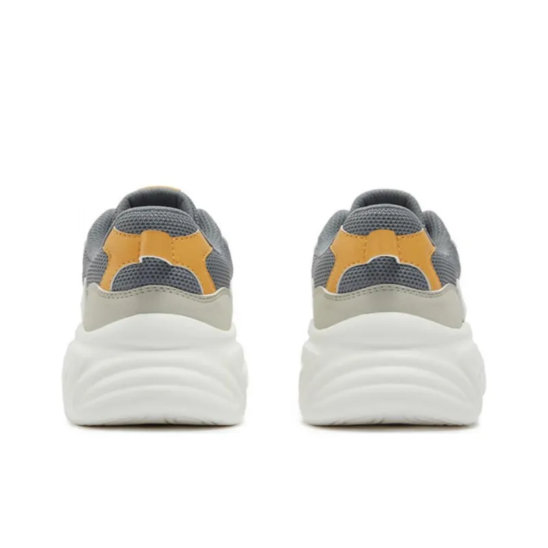 361° Lightweight Quick Drying Breathable Low Top Casual Shoes Men's White Gray Beige-3