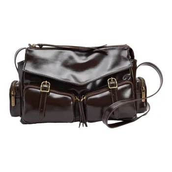 URBAN REVIVO Crossbody Bags Dark Red Brown