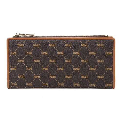 SEPTWOLVES Artificial Leather Wallet Women's Coffee