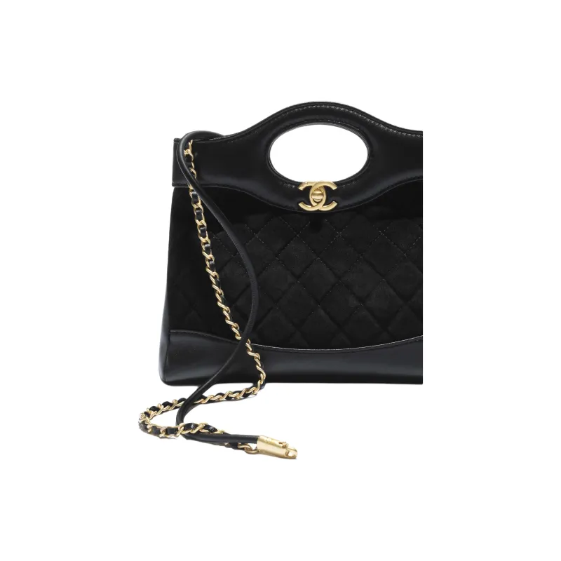 CHANEL Calfskin Tote Bag, Shopping Bag, Shoulder Bag, Handbag Mini Women's Black-3