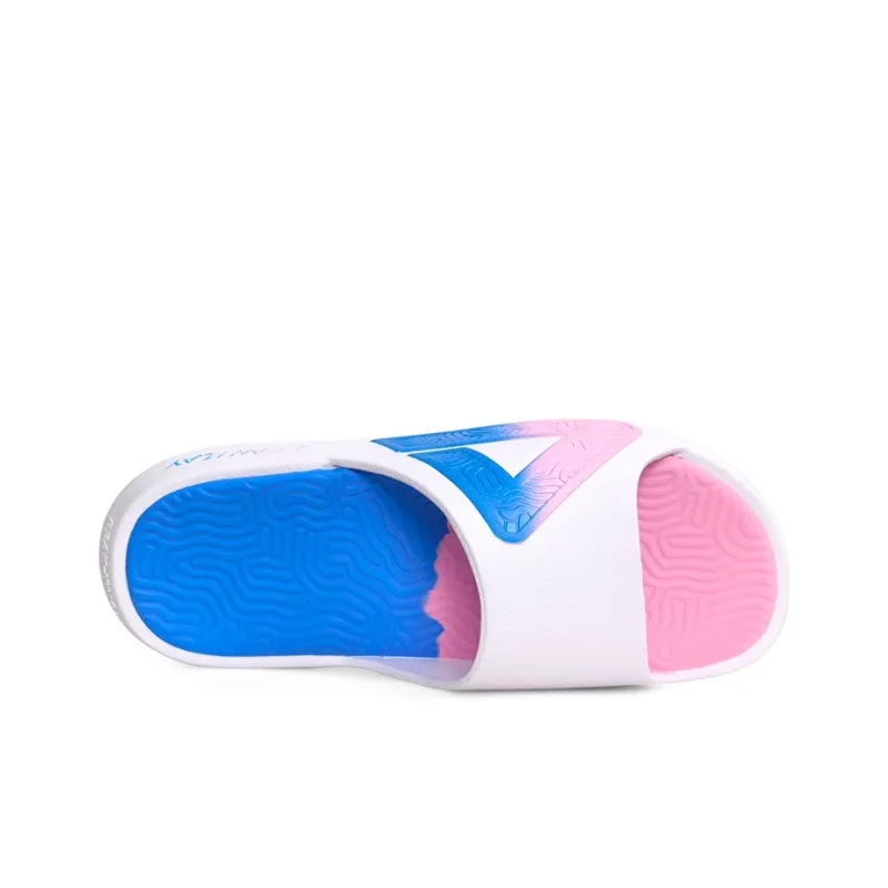 PEAK State Pole Slip Resistant Abrasion Resistant Cushioning Slide Slippers Unisex White Blue Pink-3