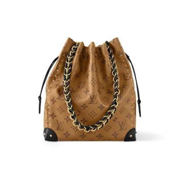 LOUIS VUITTON Noé Trunk PM Bucket Bag Women's Brown