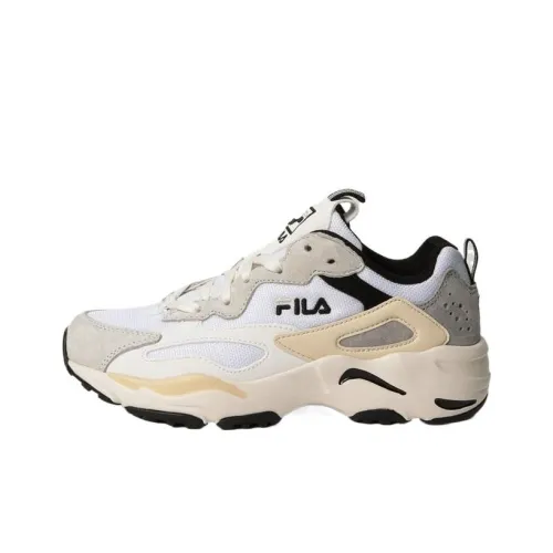 FILA Ray Tracer Wear-Resistant Low-Top Casual Shoes Unisex White
