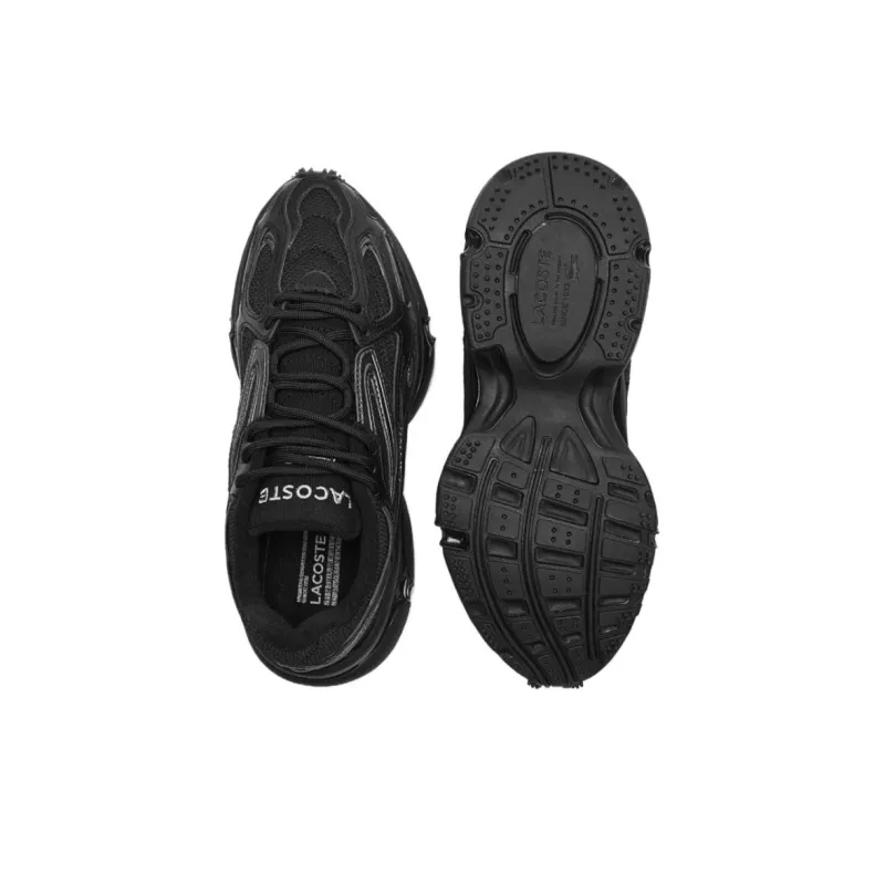 LACOSTE L003 Breathable Low Top Casual Shoes Women's Black-4