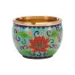 [Enamel Color-Light Blue]Brass Ashtray