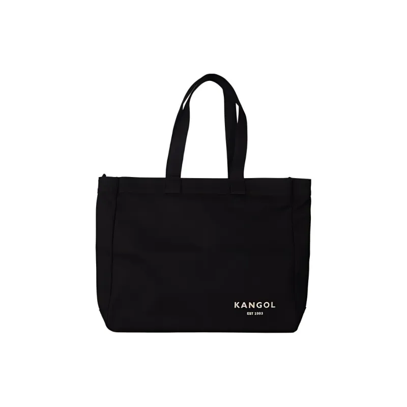 KANGOL Canvas Tote Bag Canvas Bag Shopping Bag Handbag Regular Unisex Black-2