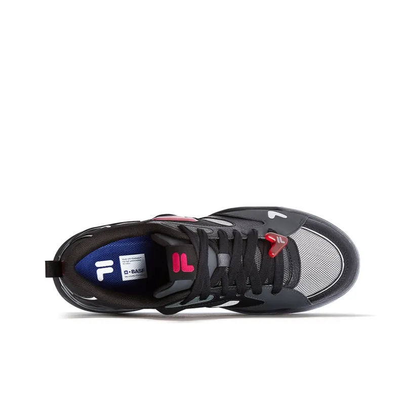 FILA FUSION Kick 2.0 Coverage Anti Slip And Wear Resistant Low Top Skateboard Shoes Men's Black Gray-2