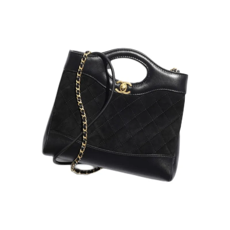 CHANEL Calfskin Tote Bag, Shopping Bag, Shoulder Bag, Handbag Mini Women's Black-2