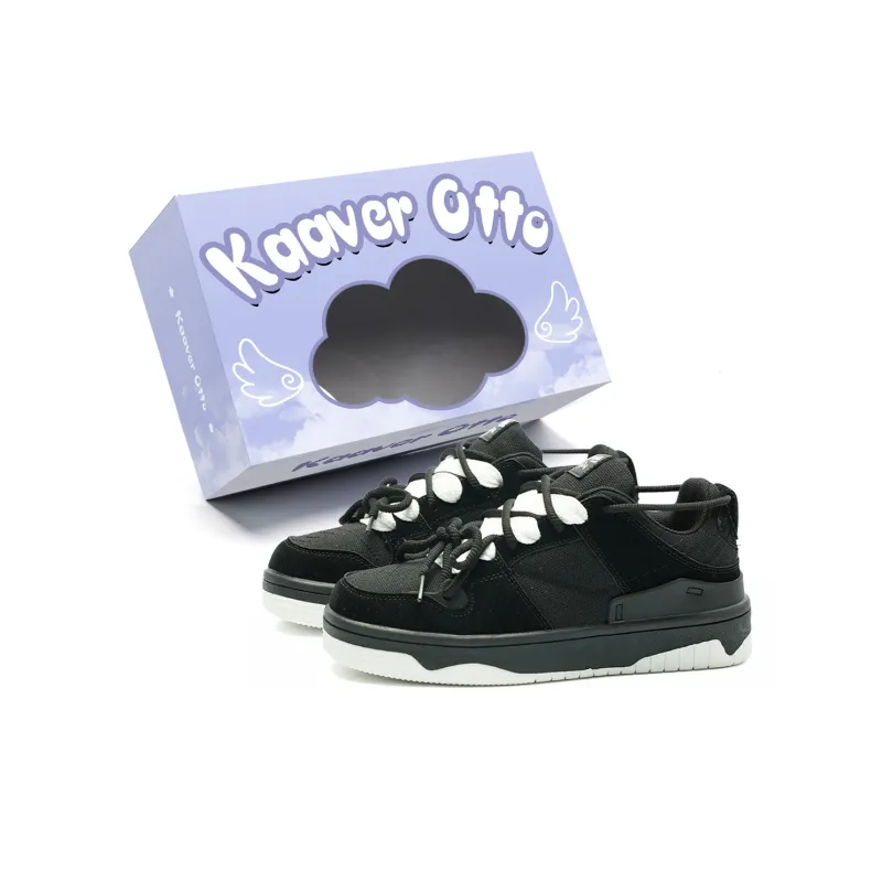 KAAVER OTTO Cushioning, Abrasion Resistant, Height Increasing Low Top Skateboard Shoes Unisex-0