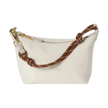 MIU MIU Cotton Handbag Regular Women's White