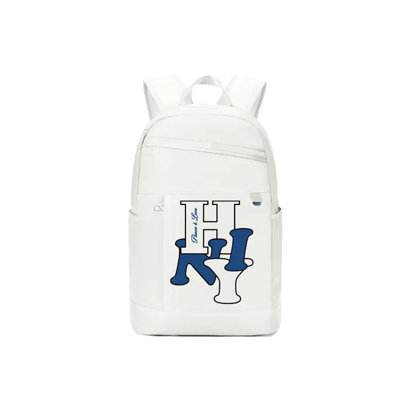 HINY Polyester Backpack With 13 Inch Laptop Compartment Regular Unisex Tiffany Blue-35