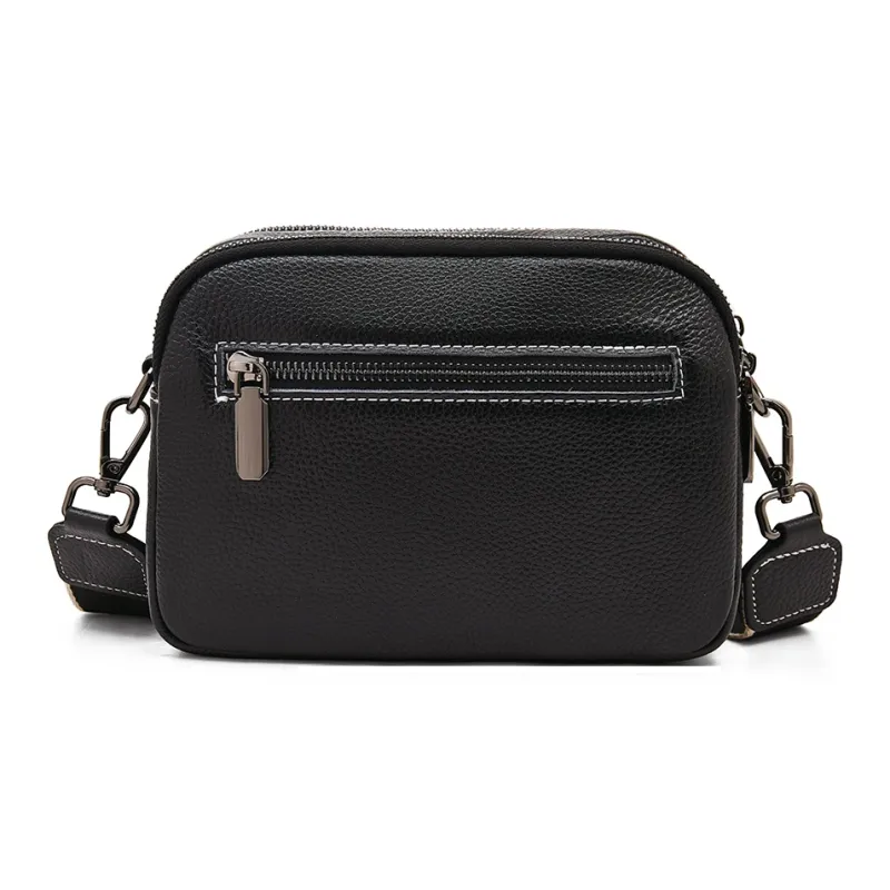 Old Man's Head Cow Leather Bonded Synthetic Leather Crossbody Bag Regular Women's Multicolor-4