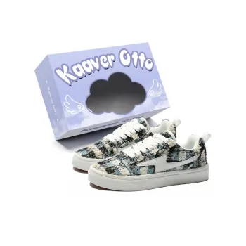 KAAVER OTTO Slip Resistant Cushioning Wear Resistant Support Height Increasing Low Top Skateboard Shoes Unisex