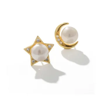 Taste The Color Freshwater Pearl Stud Earrings Women's