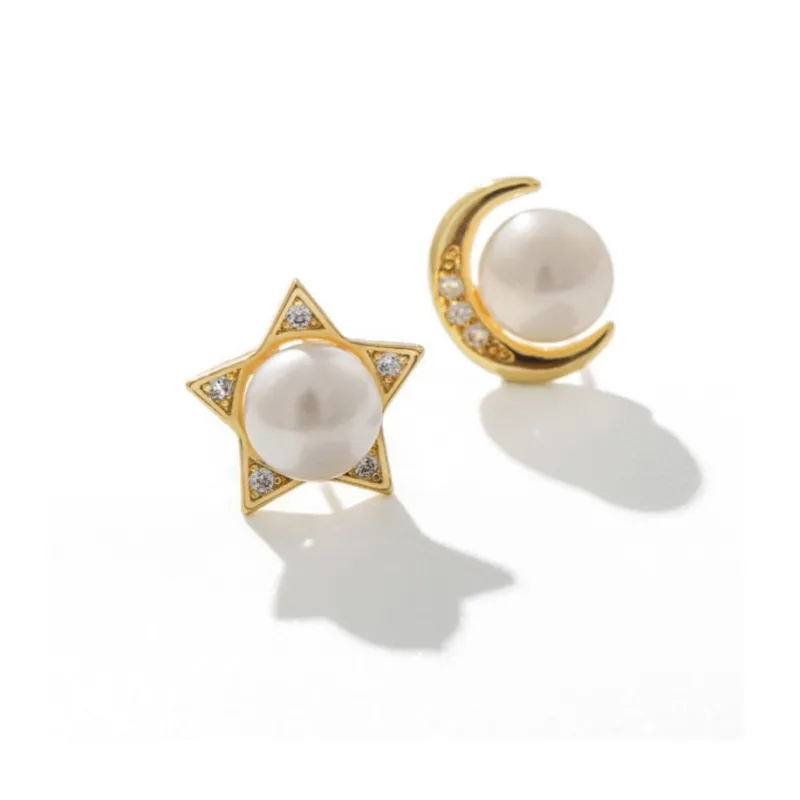 Taste The Color Freshwater Pearl Stud Earrings Women's-0