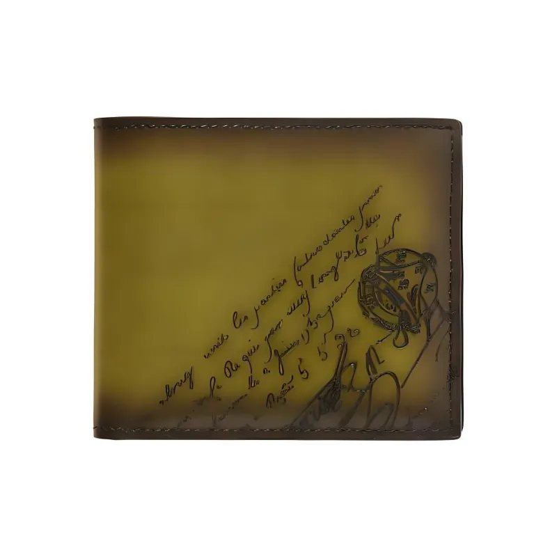 BERLUTI Leather Wallet Men's Yellow-0