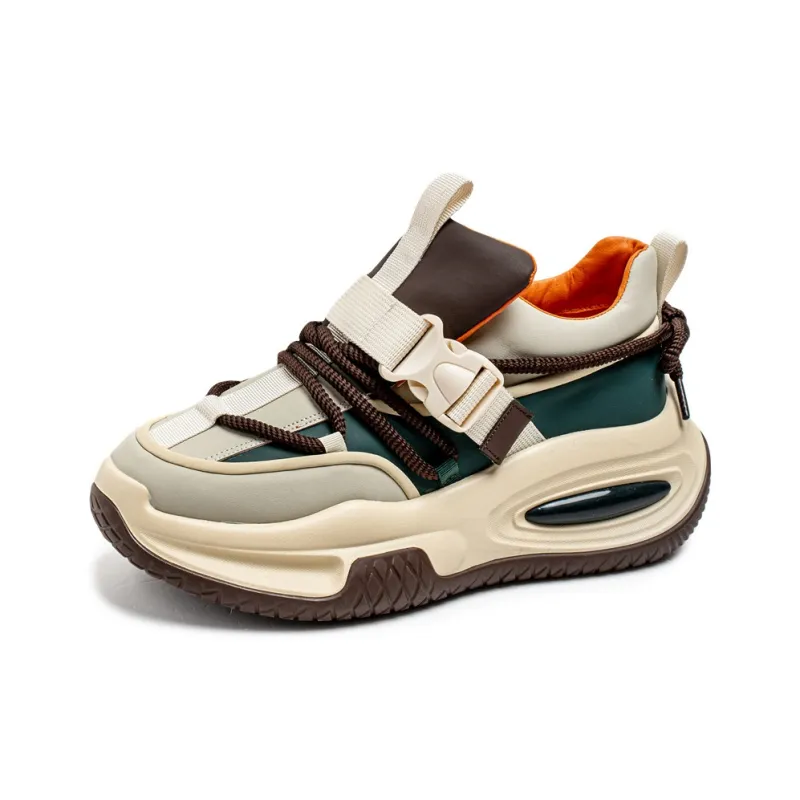 YIVELOVE Anti Slip And Wear Resistant Height Increasing Low Top Chunky Sneakers Men's-11
