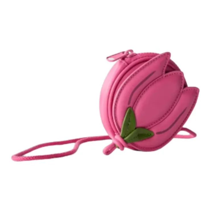 ZARA Polyurethane Crossbody Bag Women's Pink-4