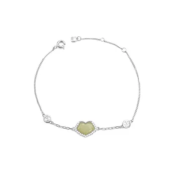 Andaozi Hetian Jade Bracelets Pale Greenish White Jade Women's