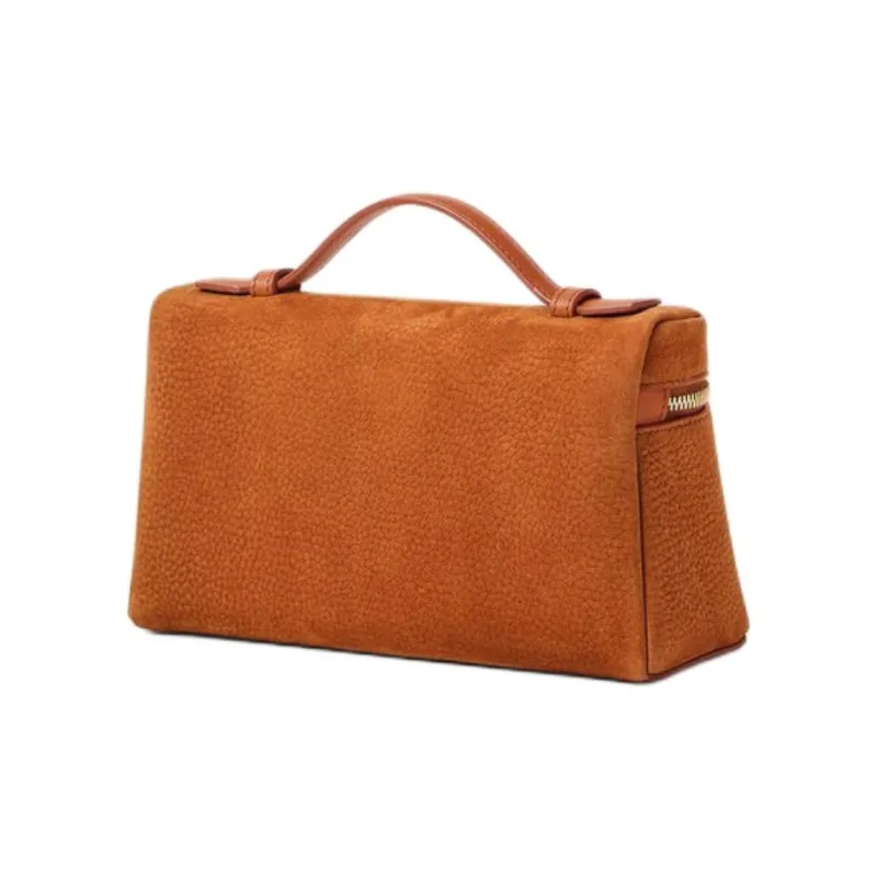 Loro Piana ExtraPocket Calfskin Clutch Women's Brown-1
