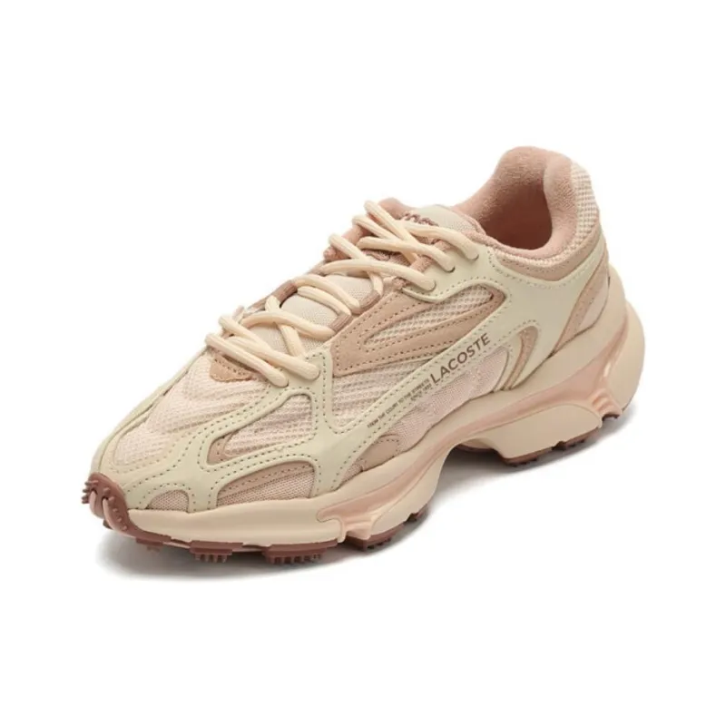 LACOSTE L003 Wear Resistant Low Top Casual Shoes Women's Pink-1