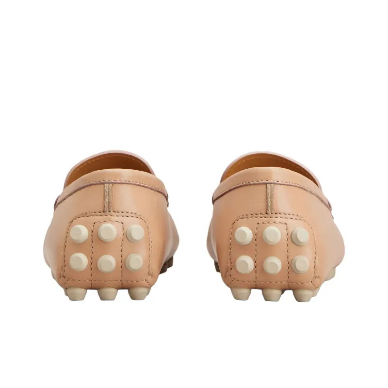 TOD'S T Timeless Gommino Beanie Shoes Women's Flesh Pink-3