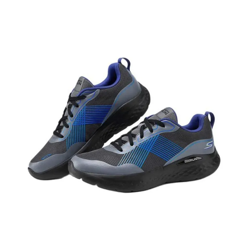 Skechers MEN'S GO Anti Slip Wear Resistant Low Top Casual Running Shoes Men's Gray Black-2