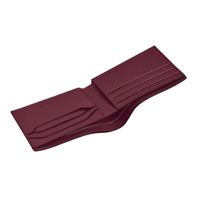 MONTBLANC Meisterstuck Full Grain Cow Leather Wallet Unisex Bordeaux Red-3