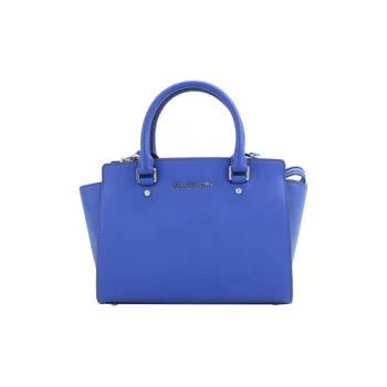 MICHAEL KORS MICHAEL KORS Luggage Collection PVC Leather Crossbody Handbags Medium Size Women's Blue
