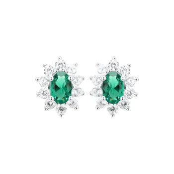 AIDAQIAN S925 Silver Stud Earrings Women's