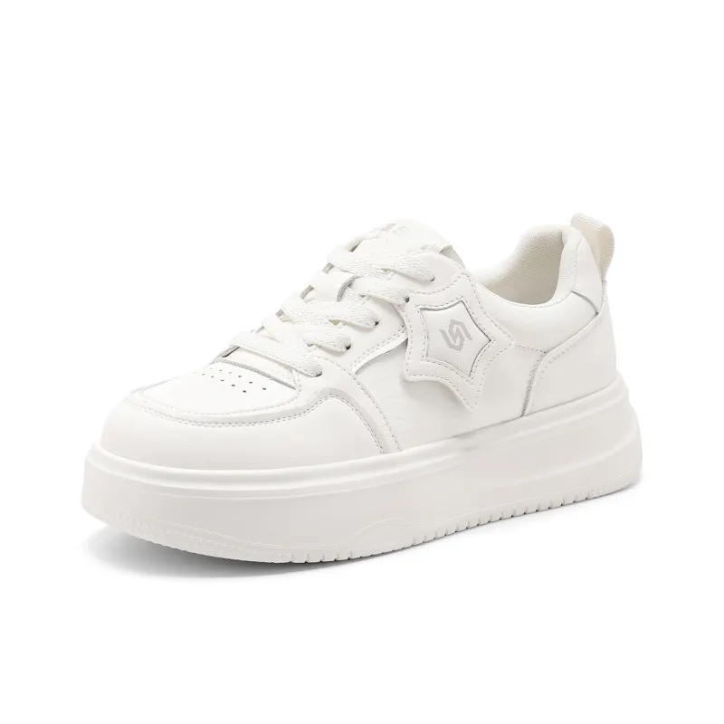 ST&SAT Slip Resistant, Waterproof, Lightweight, Height Increasing Low Top Skateboard Shoes Women's-1
