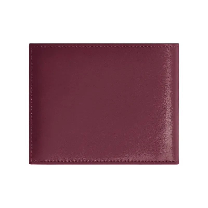 MONTBLANC Meisterstuck Full Grain Cow Leather Wallet Unisex Bordeaux Red-1