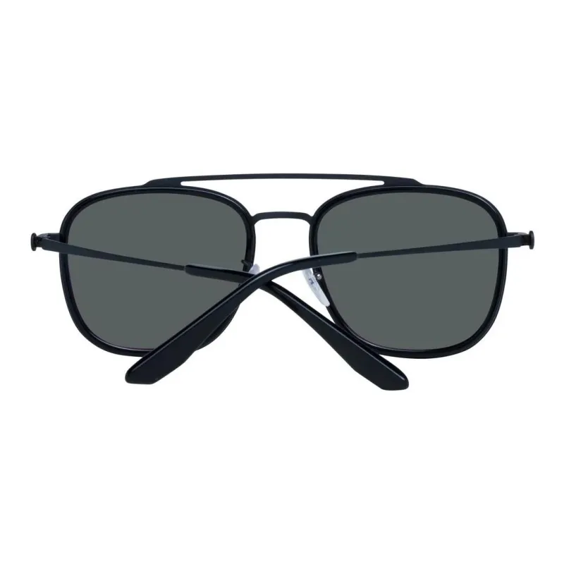 BMW Metal Oval Sunglasses Men's Black-1