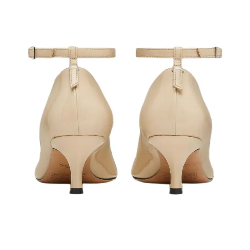 Maison Margiela Kinkies Slim Heel High Heels 5.5cm Women's Beige-3