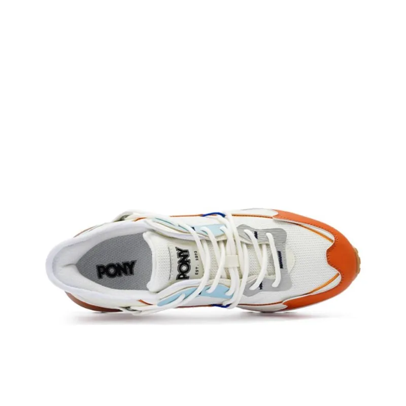 PONY Anti Slip Wear Resistant Low Top Casual Running Shoes Men's White-2